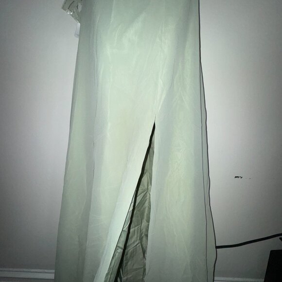 Azazie Bridesmaid Dress Wren – Dusty Sage - Picture 3 of 7